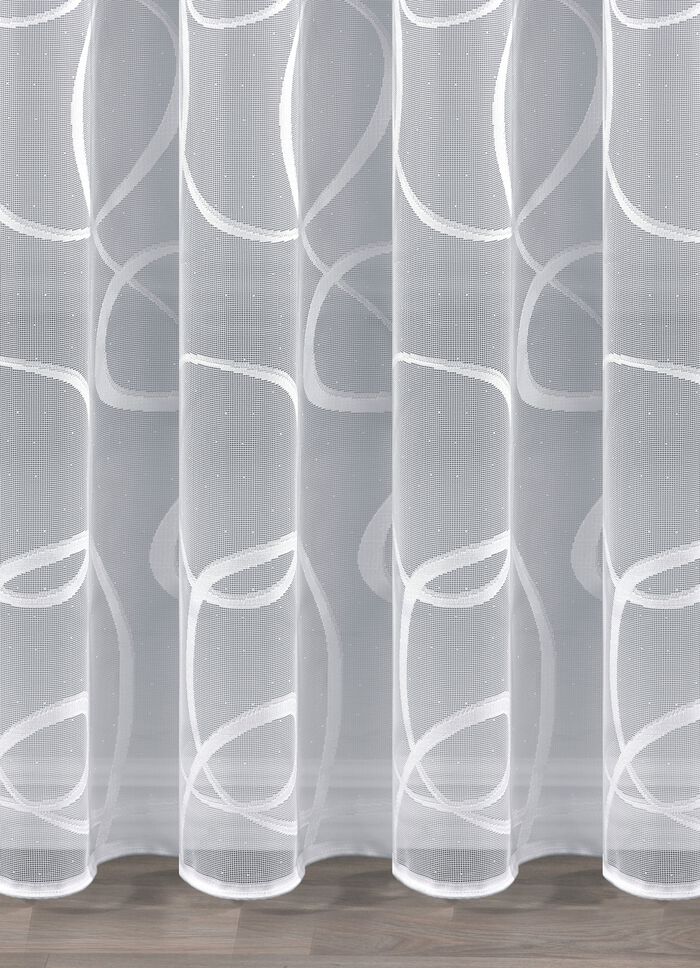 Leichter, transparenter Store mit Universalschienenband 