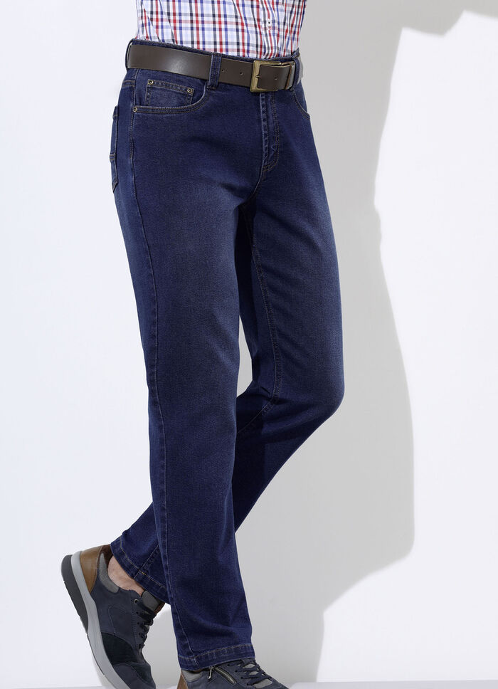 Jeans in 5-Pocket Form in 3 Farben DUNKELJEANS