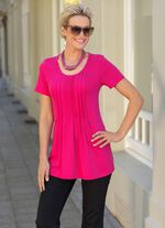 Shirt mit sch&ouml;ner Biesenzier in 2 Farben 