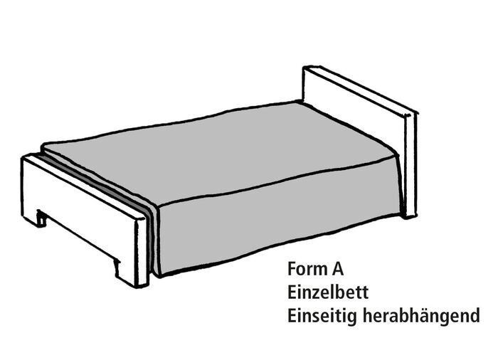 Edel gl&auml;nzende Tagesdecke und Kissenbez&uuml;ge mit Steppung in Muscheloptik BLAU