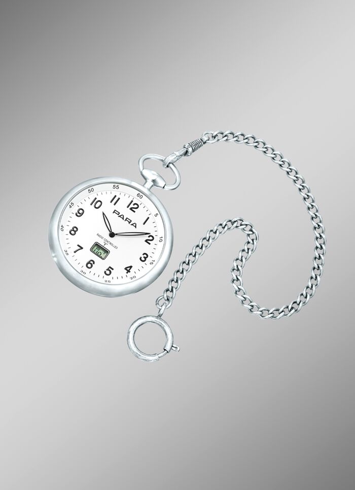 Funk-Taschenuhr der Marke Para mit Uhrenkette 