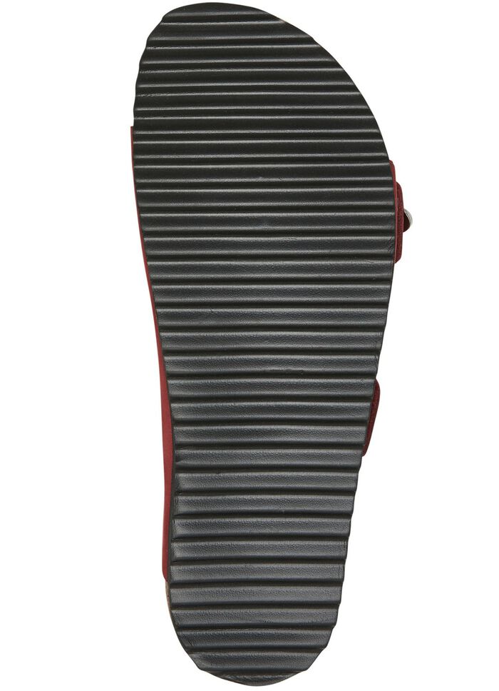 Andrea Conti Pantolette mit bunt bedrucktem Lederfu&szlig;bett BORDEAUX