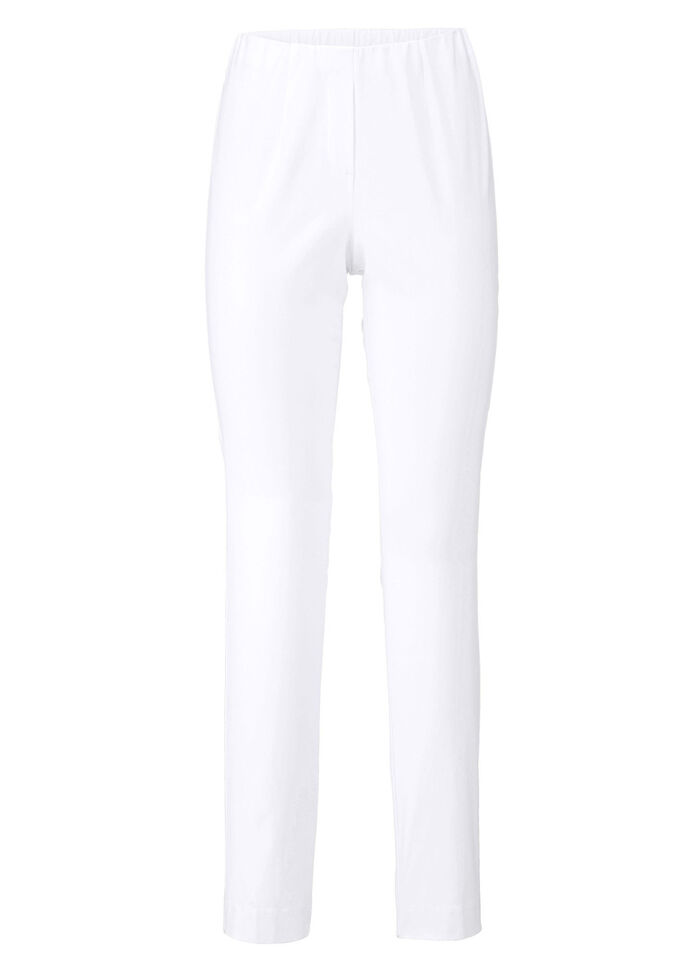 Schicke Hose in bequemer Schlupfform WEISS
