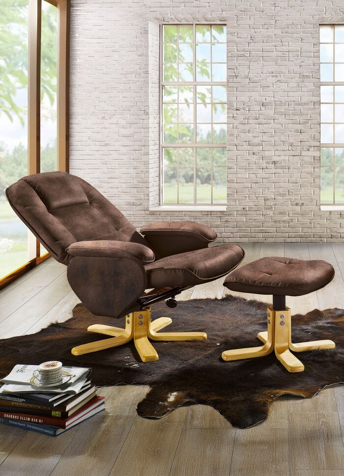 Relax-Sessel mit Hocker 