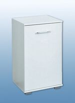 Kommode, 1-t&uuml;rig, in hochwertiger, stabiler Ausf&uuml;hrung WEISS