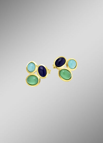 Elegante Ohrstecker mit Edelsteinen 