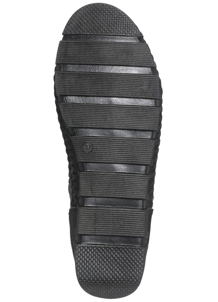 Gemini Mokassin-Schn&uuml;r-Bootie mit Knitter-Struktur 