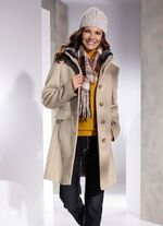 Kurzmantel in 2 Farben SAND-ECRU