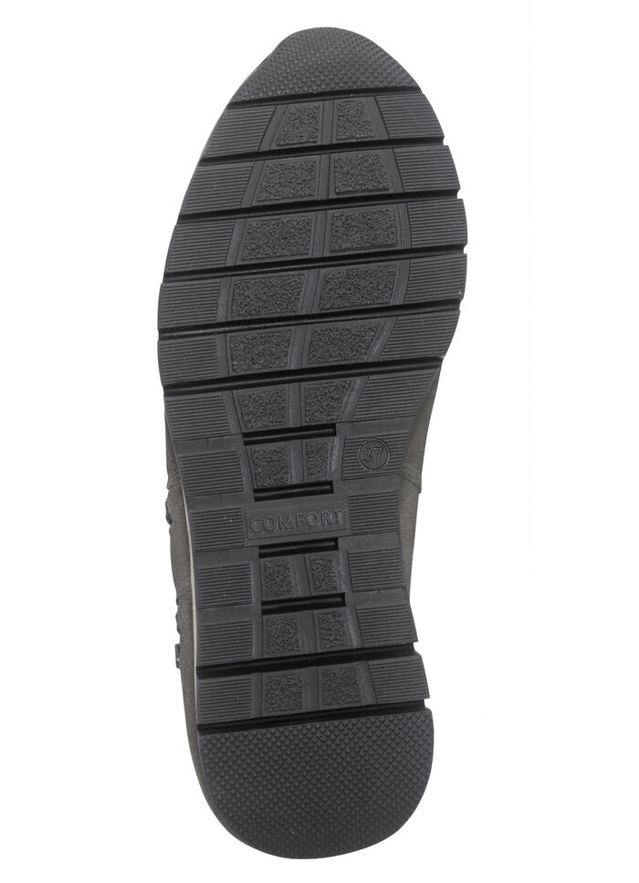 Bootie mit zwei Reißverschlüssen GRAU