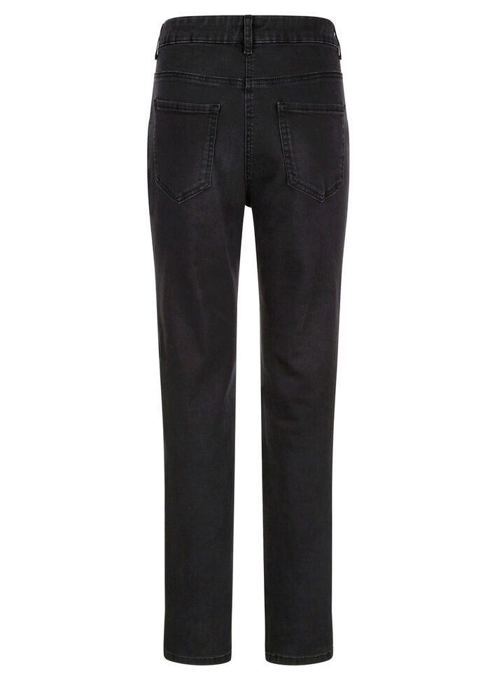 Jeans mit tollen Applikationen und Glitzersteinchen 