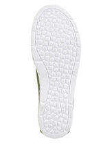 ELENA EDEN Schnürschuh mit Knitter-Struktur und Zier-Nähten GRÜN