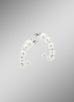 Elegante Creolen mit Süßwasser-Zuchtperlen 