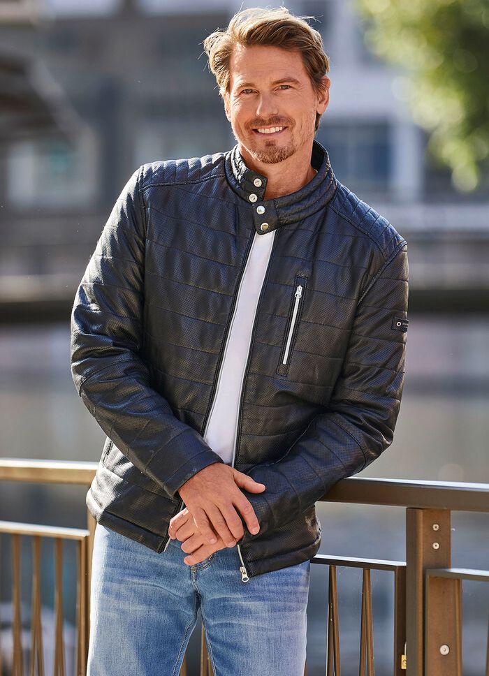 Lederkurzjacke von &bdquo;Cabrini&ldquo; in 2 Farben 