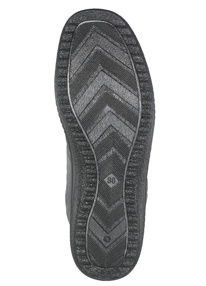 ELENA EDEN Stiefelette aus wetterfestem Textilmaterial GRAU