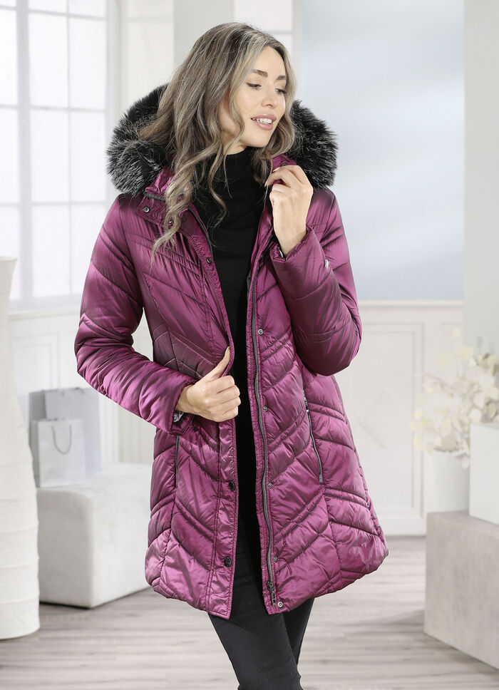 Jacke mit abnehmbarer Kapuze 