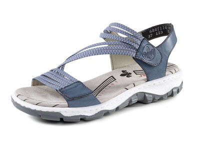 Rieker, sportliche Damen-Sandalen, mit zwei Klettspangen 