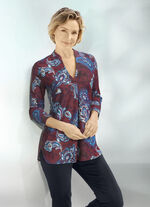 Shirt-Tunika mit Stehkragen 