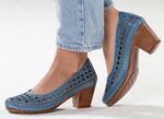 Gemini, sommerliche Damen-Pumps, Weite G, aus Leder JEANS