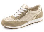 Andrea Conti, sommerliche Damen-Sneaker, Weite G, mit herausnehmbarem Fu&szlig;bett BEIGE-TAUPE