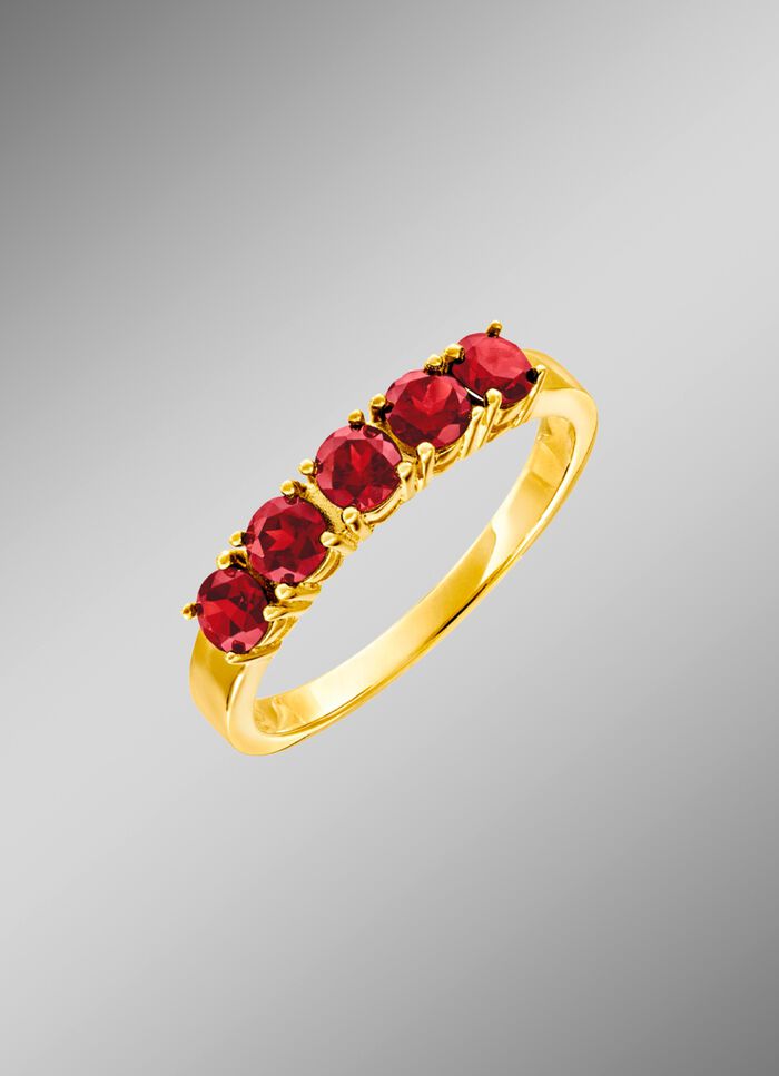 Damenring mit echt Granat 