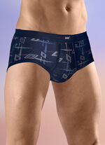 Fünferpack Slips mit Alloverdessin 