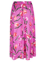 Rock mit floraler Dessinierung 