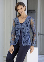 Blusenjacke mit Schmuckkn&ouml;pfen 