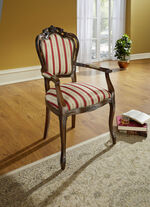 Armlehnenstuhl NUSSBAUM-ROT