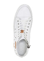 Gemini, sommerliche Damen-Boots, Weite G, mit herausnehmbarem Fu&szlig;bett WEISS