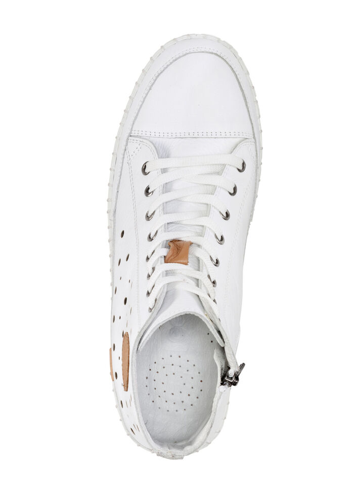 Gemini, sommerliche Damen-Boots, Weite G, mit herausnehmbarem Fu&szlig;bett WEISS