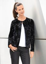 Blusenjacke mit Pailletten 