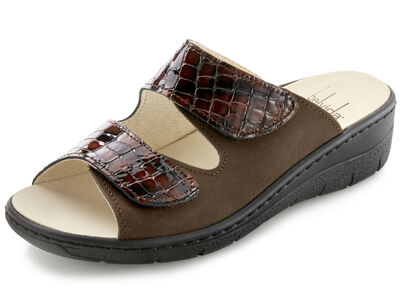 ELENA EDEN, bequeme Damen-Pantoletten, Weite H, mit herausnehmbarem Fußbett 