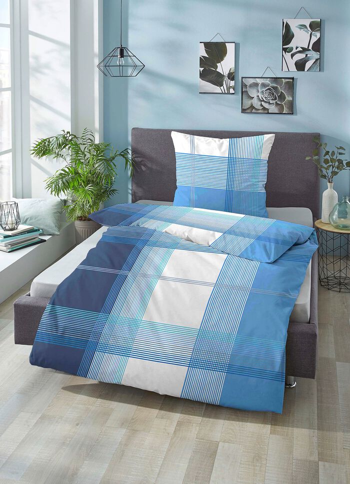 Bettwäsche-Garnitur Made in Germany BLAU