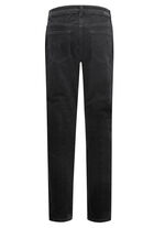 Samtweiche Hose in 5-Pocket-Form SCHWARZ