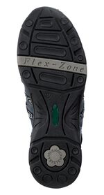 ELENA EDEN Sandale mit Textilbord&uuml;re JEANS