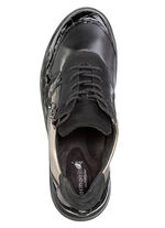 Schn&uuml;r-Sneaker aus Nappaleder  