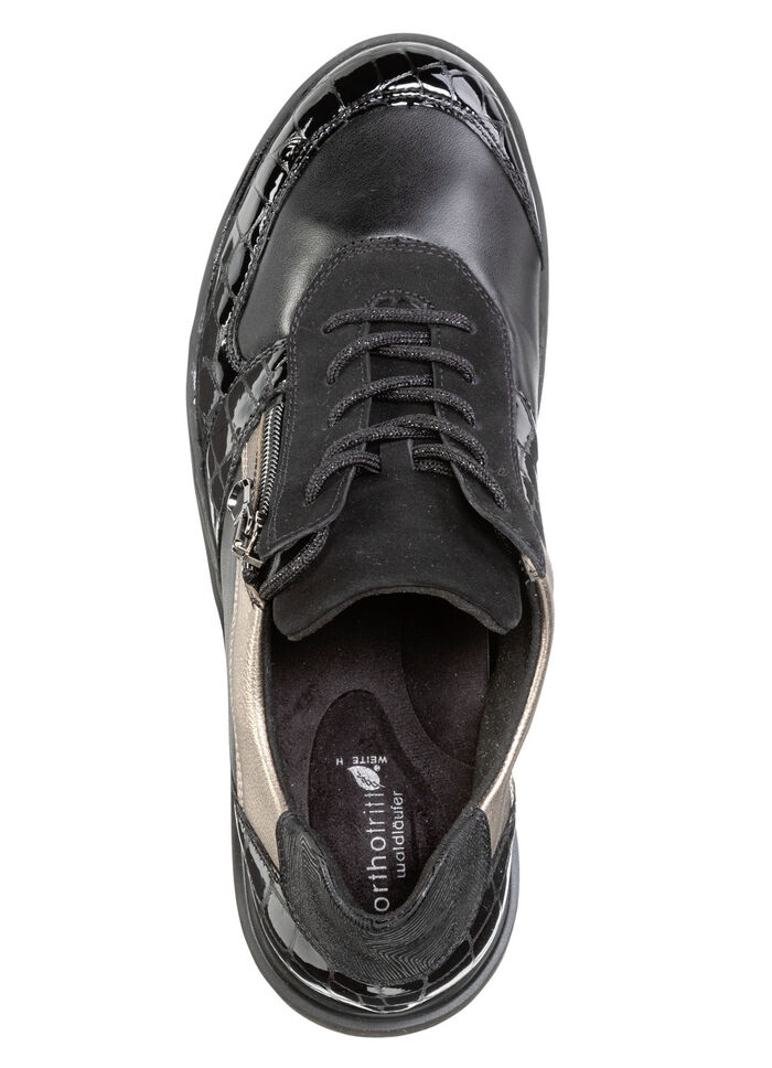 Schn&uuml;r-Sneaker aus Nappaleder  