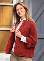 Strickjacke aus Bouclégarn 
