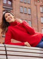 Pullover mit dekorativen Strukturakzenten 