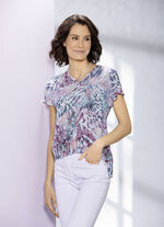 Tunika mit gesmoktem Saum 