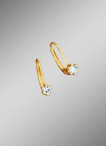 Diamant-Ohrringe mit 2 Brillanten 