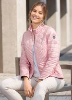 Kurzjacke mit seitlich figurgünstiger Längssteppung ROSÉ