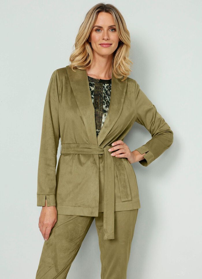 Longblazer mit Schalkragen 