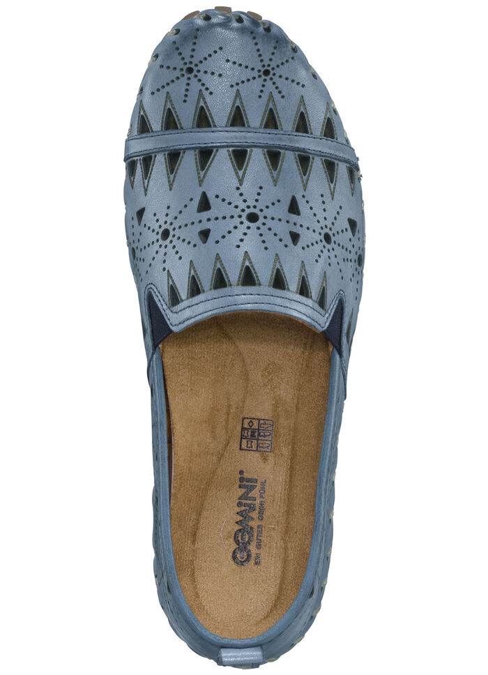 Gemini, sommerliche Damen-Slipper, Weite G, mit herausnehmbarem Fu&szlig;bett JEANS