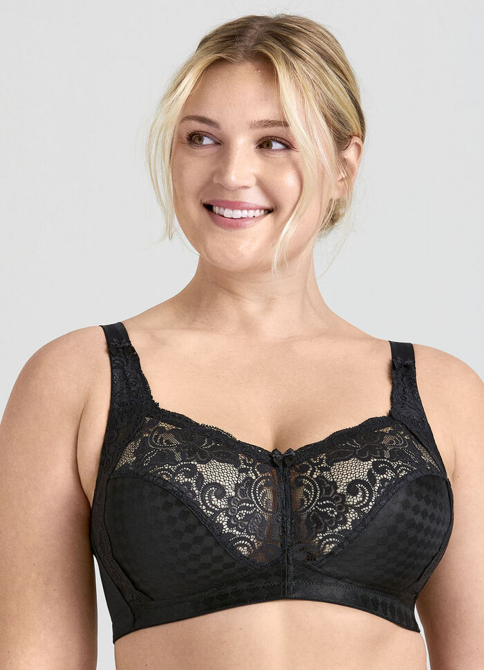 Miss Mary BH mit elastischen Spitzeneinsätzen SCHWARZ