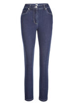 Jeans in klassischer 5-Pocket-Form DUNKELBLAU