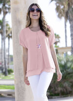 Tunika mit dekorativem Motiv-Druck 