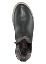 Trendige Stiefelette mit kuscheligem Lammfellfutter SCHWARZ