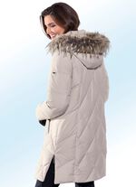 Daunen-Kurzmantel in 2 Farben mit Rautenstepp 