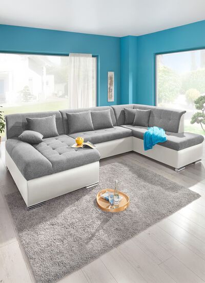 Wohnlandschaft mit Bettfunktion 